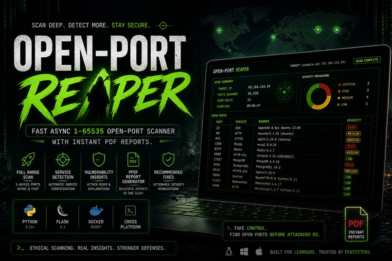 Open-Port Reaper – screenshot 1