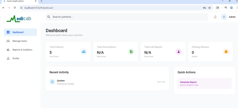 Smart Health Record System – screenshot 2