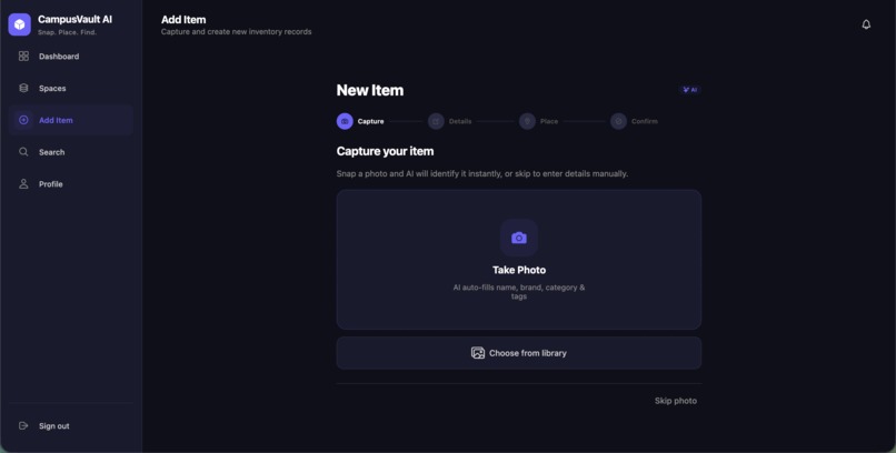 CampusVault AI – screenshot 2