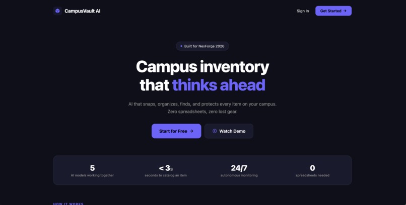 CampusVault AI – screenshot 1