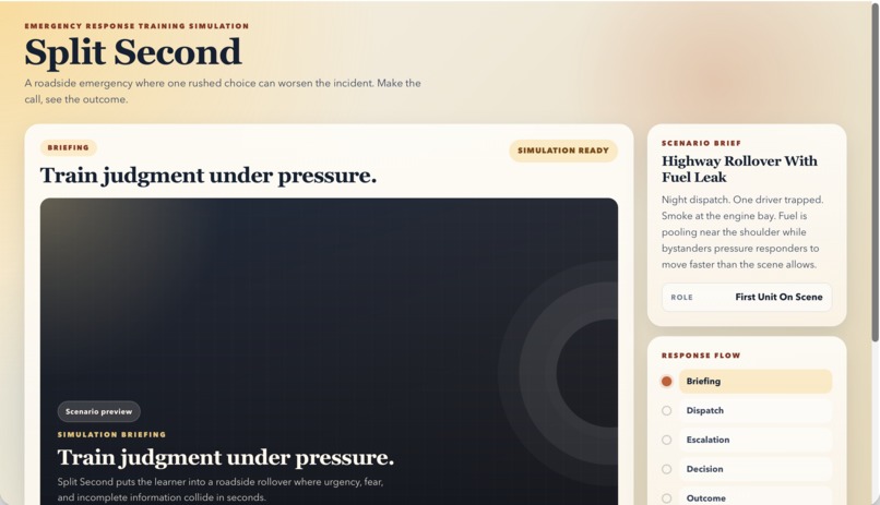split second – screenshot 1