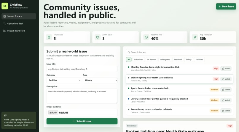 CivicFlow – screenshot 1