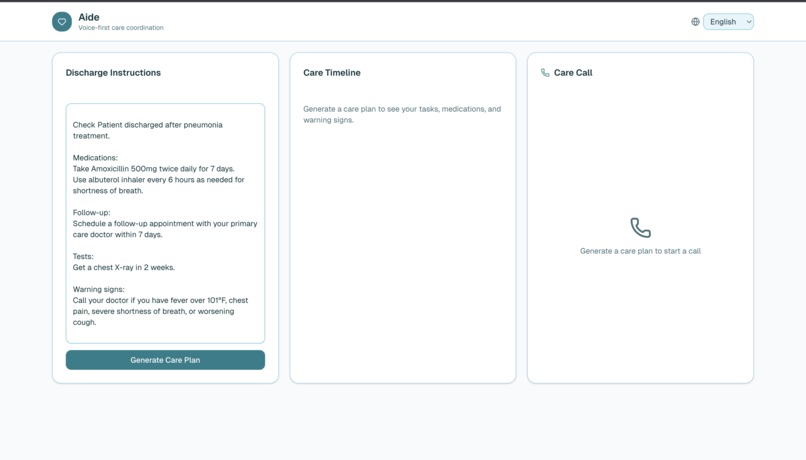 Aide – screenshot 1