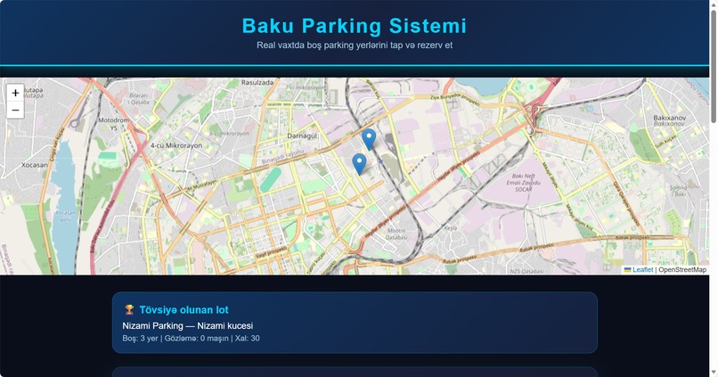 AI-Powered Smart Parking Optimization System – screenshot 1