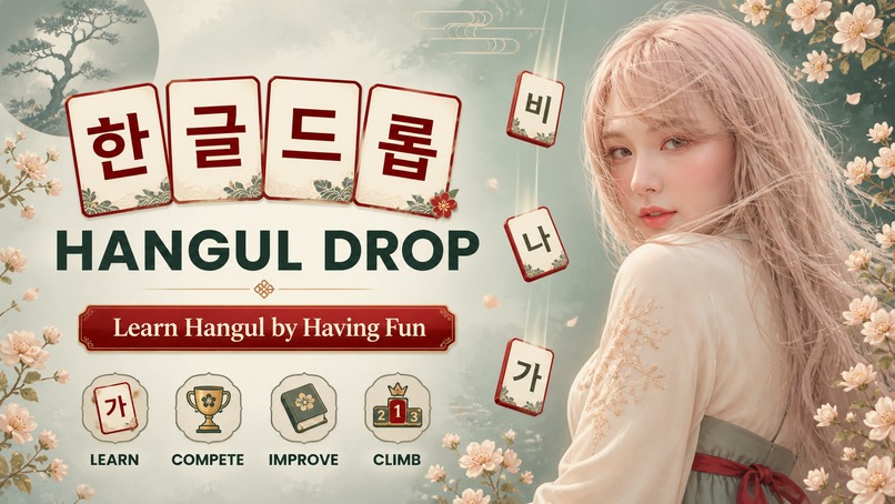 Hangul Drop – screenshot 1