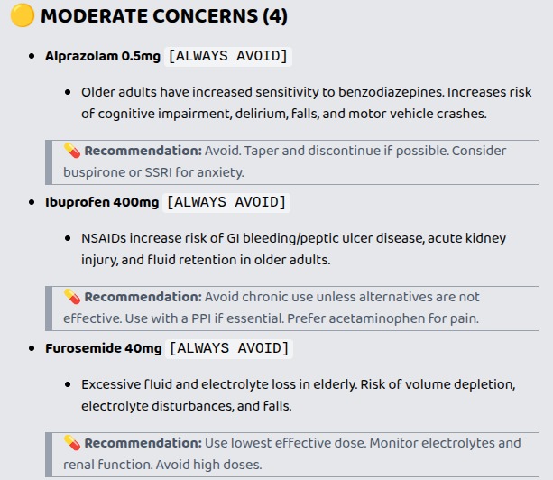 Polypharmacy Safety Checker – screenshot 3