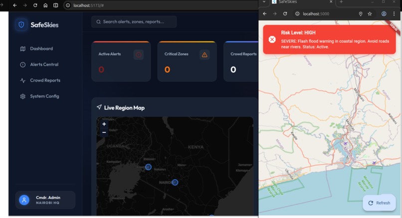 safeskies – screenshot 1
