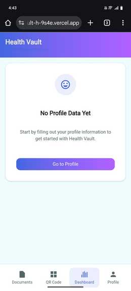 MediVault: Secure QR-Based Health Record Sharing – screenshot 2