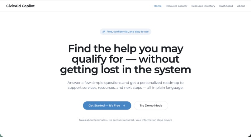 CivicAid Copilot – screenshot 1