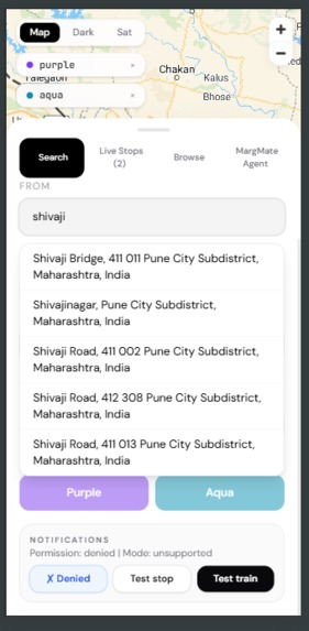 MargMate - Smart Mobility for Pune City – screenshot 5