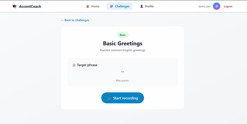AccentCoach – screenshot 1