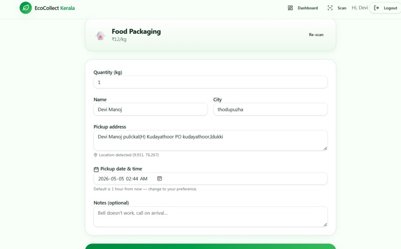 EcoCollect _Wast AI – screenshot 4