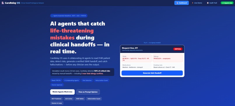 CareRelay OS – screenshot 1