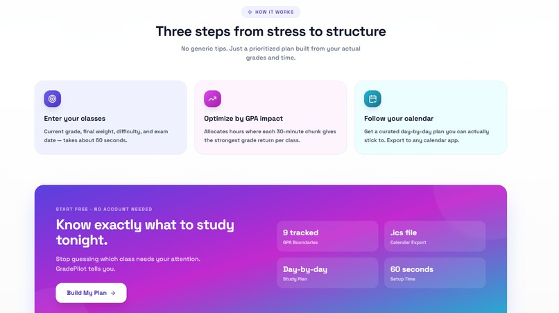 GradePilot – screenshot 2