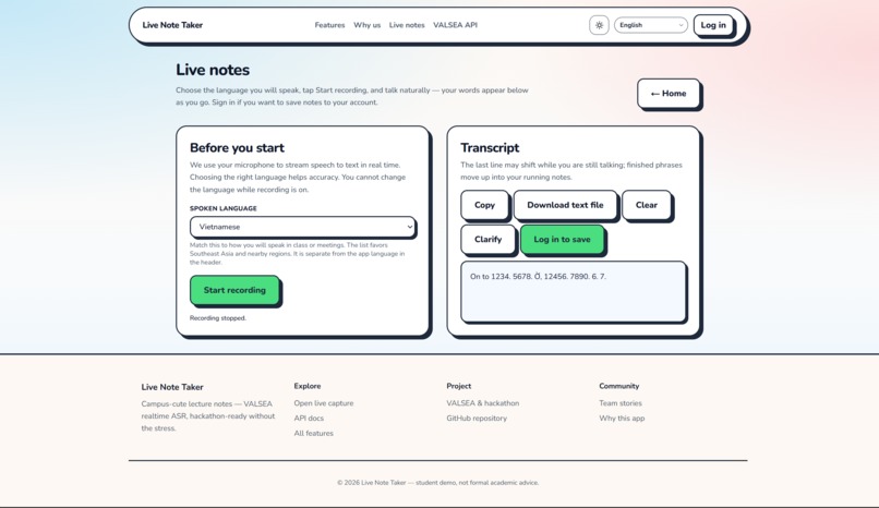 Live Note Taker – screenshot 3