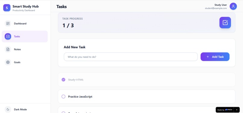 Smart Study Hub – screenshot 1