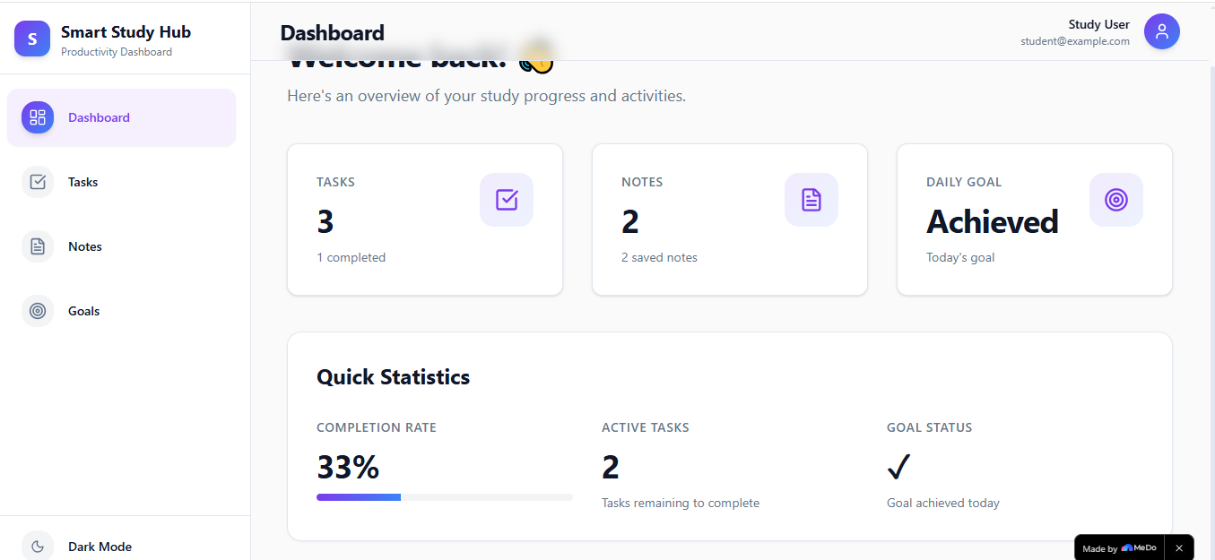 Smart Study Hub | Devpost