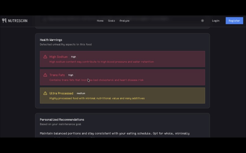 NutriScan – screenshot 6