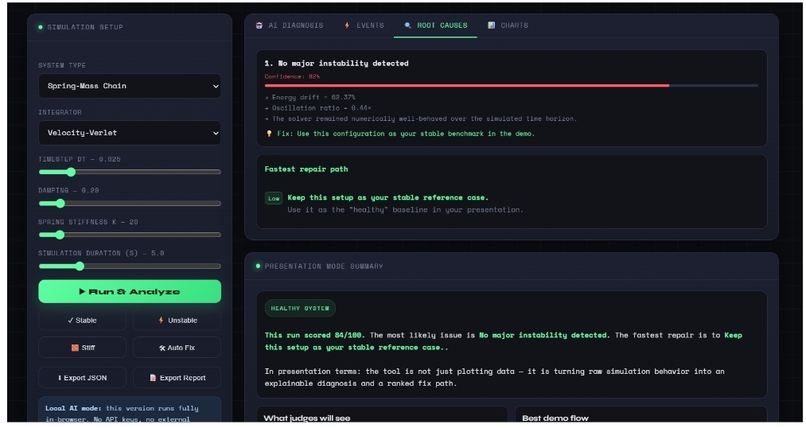 PhysiX AI — AI Agent for Debugging Simulation  – screenshot 7