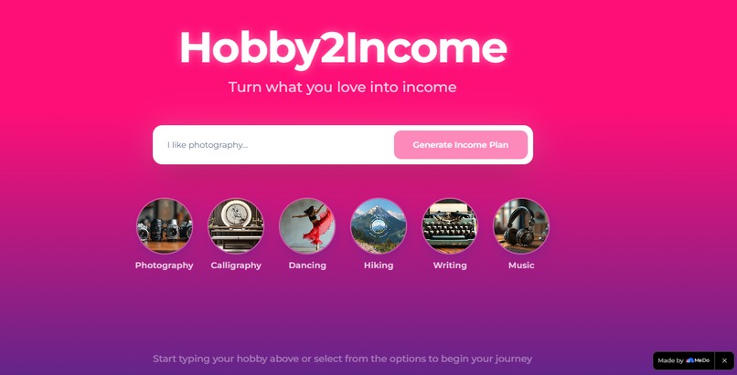 Hobby2Income – screenshot 1