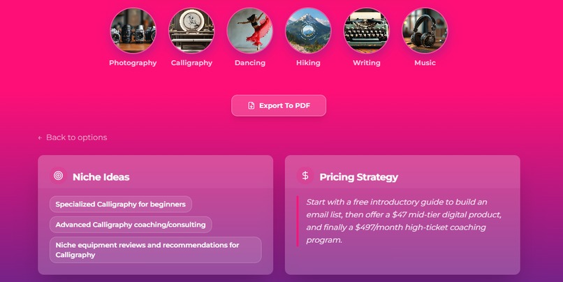 Hobby2Income – screenshot 2