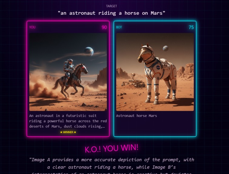 Prompt Wars: Human vs AI – screenshot 5