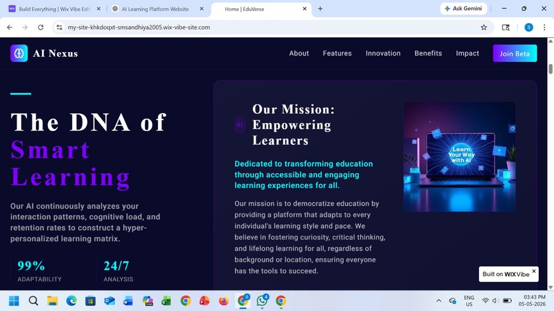“AI-Powered Personalized Learning Platform for Students” – screenshot 1