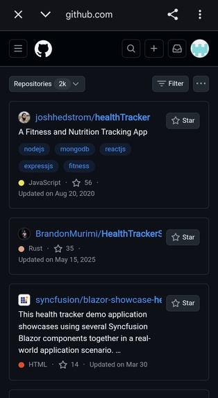 HealthTrack – screenshot 1