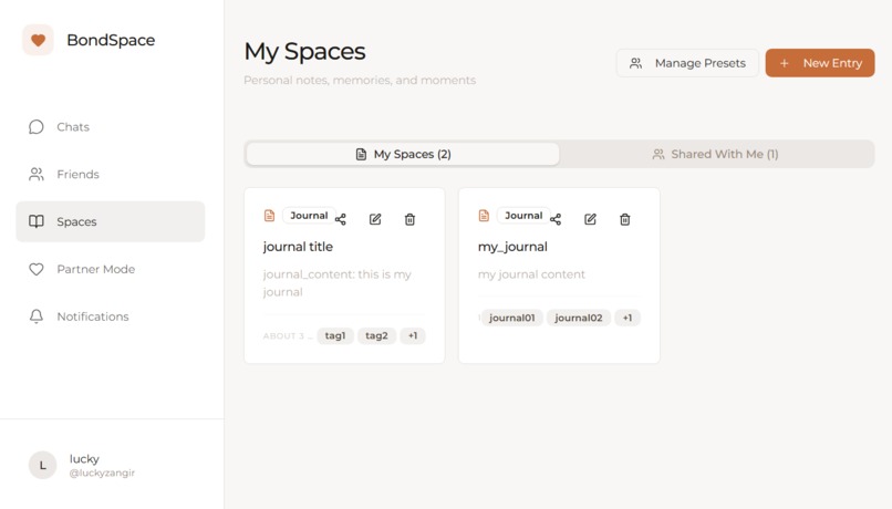 BondSpace – screenshot 3