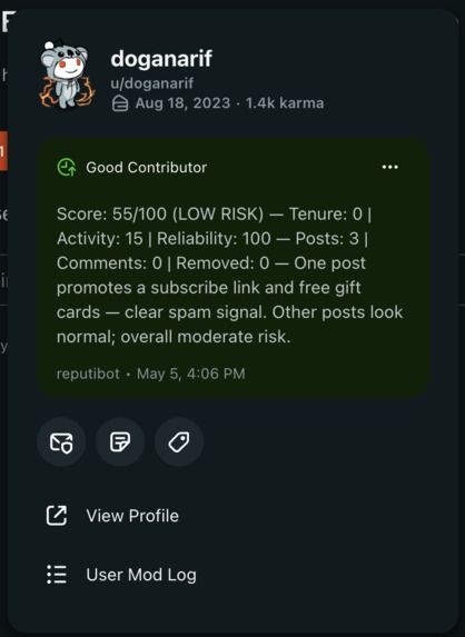 ReputiBot – screenshot 2
