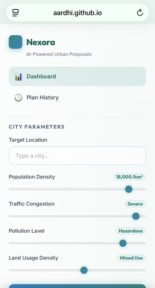 Urban planning system – screenshot 1