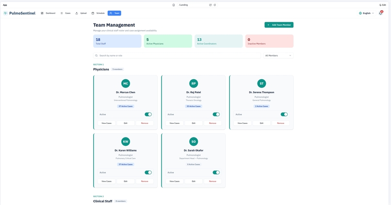 PulmoSentinel  – screenshot 2
