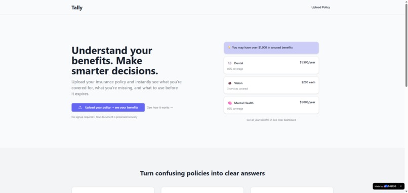 Tally – screenshot 1
