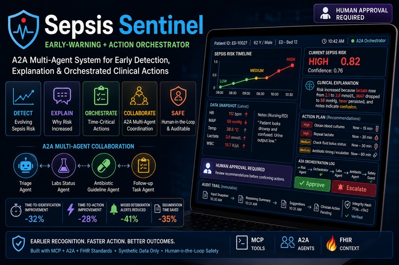 Sepsis Sentinel — Multi-Agent Clinical Early Warning System – screenshot 1