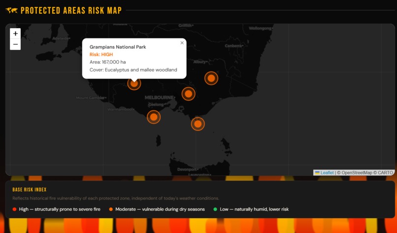 ClimFire — Forest Fire Risk Intelligence System – screenshot 3
