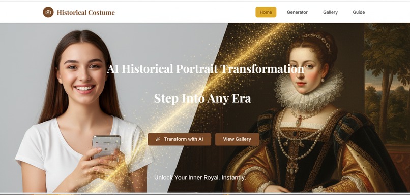 Historical Costume Photo Generator – screenshot 1