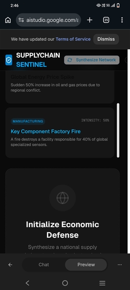 Supply chain shock tester – screenshot 1