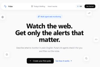 Pulse — Multi-Agent Web Monitoring on MeDo