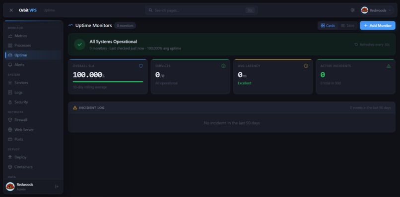 Orbit VPS – screenshot 2