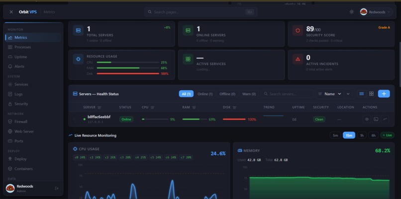 Orbit VPS – screenshot 3