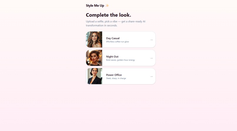 Style Me Up — Complete the Look with AI – screenshot 2