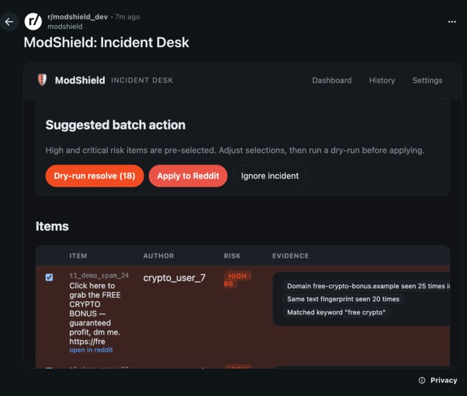 ModShield: Incident Desk – screenshot 3