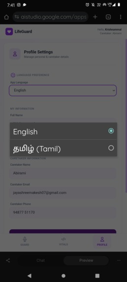 Emergency ai assistant for seniors – screenshot 1
