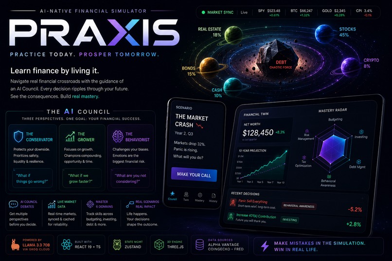 PRAXIS — AI-Native Financial Literacy Simulator – screenshot 1