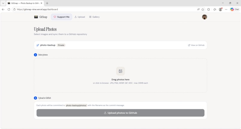 GitSnap – screenshot 1