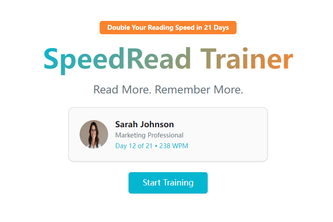 SpeedRead Trainer