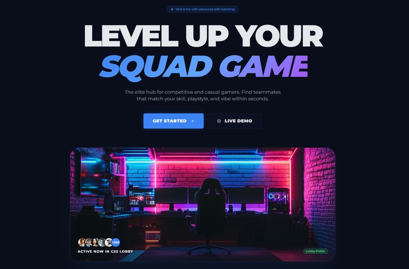 Gaming Squad Finder – screenshot 1