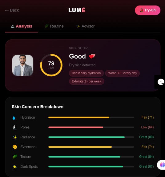 Lume App – screenshot 1