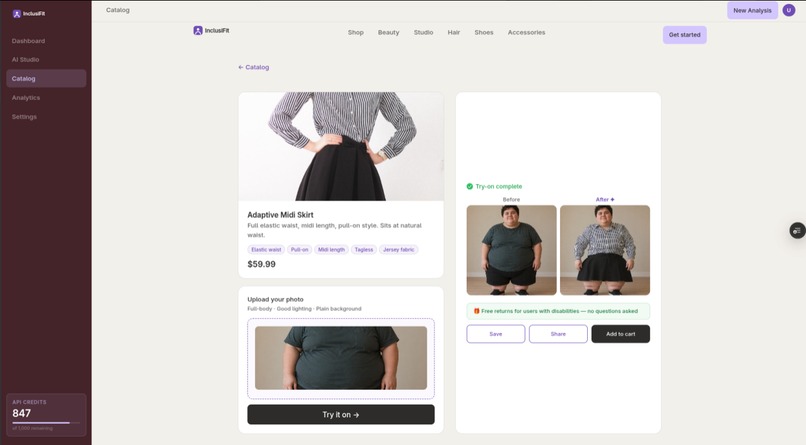 InclusiFit  – screenshot 2