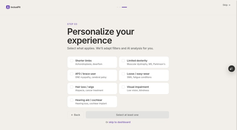 InclusiFit  – screenshot 6